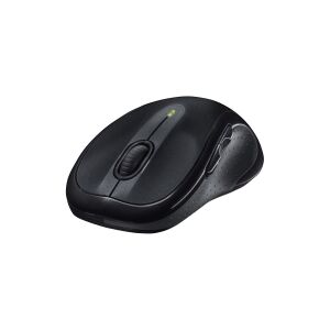 Logitech M510 - Mus - højrehåndet - laser - 5 knapper - trådløs - 2.4 GHz - trådløs modtager (USB) - sort