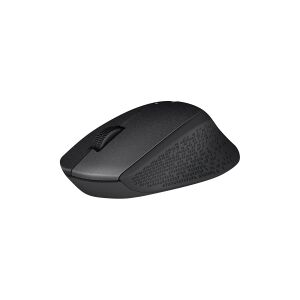 Logitech®   M330 SILENT PLUS - Mus - 3 knapper - trådløs - 2.4 GHz - trådløs modtager (USB) - sort