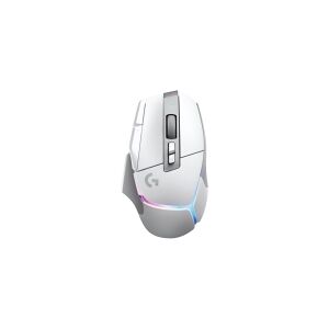 Logitech®   G502 X Plus - Mus - optisk - 13 knapper (LIGHTFORCE Switches) - Trådløs (USB) - Hero 25K sensor - Lightsync RGB - Logitech LIGHTSPEED-modtager - Hvid