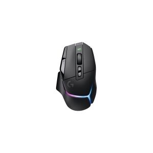 Logitech®   G502 X Plus - Mus - optisk - 13 knapper (LIGHTFORCE Switches) - Trådløs (USB) - Hero 25K sensor - Lightsync RGB - Logitech LIGHTSPEED-modtager - Sort