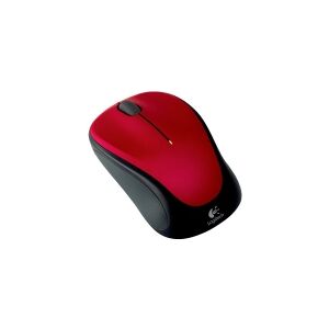 Logitech®   M235 - mus - højre- og venstrehåndet - optisk - trådløs - 2.4 GHz - trådløs modtager (USB) - rød