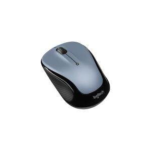 Logitech M325s - Mus - højre- og venstrehåndet - optisk - 5 knapper - trådløs - 2.4 GHz - trådløs modtager (USB) - grå