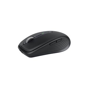 Logitech®   MX Anywhere 3S (For Business) - Mus - laser - 6 knapper - trådløs - Bluetooth, 2.4 GHz - trådløs modtager - Graphite