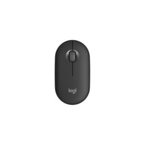 Logitech®   Pebble Mouse 2 (M350s)  - Mus - optisk - 3 knapper - trådløs - Bluetooth - Tonal-Graphite