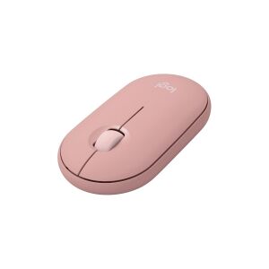 Logitech®   Pebble Mouse 2 (M350s)  - Mus - optisk - 3 knapper - trådløs - Bluetooth - Tonal-Rose