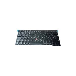 Lenovo Lite-On CS13T - Notebooks udskiftningstastatur - med Trackpoint - bagbelyst - dansk