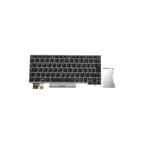 Lenovo Lite-On - Notebooks udskiftningstastatur - med Trackpoint, UltraNav - bagbelyst - QWERTY - italiansk - sølv - FRU - for ThinkPad L13 20R3, 20R4  L13 Yoga 20R5, 20R6