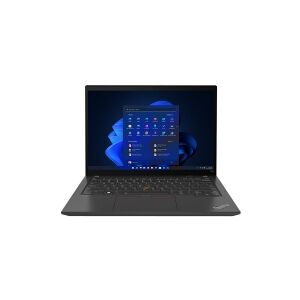 Lenovo ThinkPad T14 Gen 3 21AJ - 180° hængselsdesign - Intel Core i7 - 1260P / op til 4.7 GHz - Win 10 Pro 64-bit (inkluderer Win 11 Pro License) - Intel Iris Xe Graphics - 24 GB RAM - 512 GB SSD TCG Opal Encryption - 14 IPS touchscreen 1920 x 1200 - Wi-F