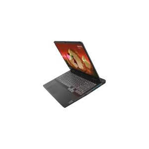 Lenovo IdeaPad Gaming 3 15ARH7 82SB - 180° hængselsdesign - AMD Ryzen 5 - 7535HS / op til 4.55 GHz - Win 11 Home - GF RTX 3050 - 16 GB RAM - 512 GB SSD NVMe - 15.6 IPS 1920 x 1080 (Full HD) @ 120 Hz - Wi-Fi 6 - onyxgrå - kbd: nordisk (dansk/finsk/norsk/sv