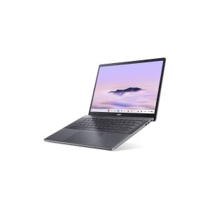 Acer Chromebook Plus 514 CBE574-1T - AMD Ryzen 3 - 7320C / op til 4.1 GHz - Chrome OS - Radeon 610M - 8 GB RAM - 128 GB SSD - 14 IPS berøringsskærm 1920 x 1200 - 802.11a/b/g/n/ac/ax (Wi-Fi 6E) - stålgrå - kbd: Nordisk