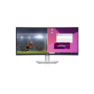 Dell S3423DWC - LED-skærm - kurvet - 34 - 3440 x 1440 WQHD @ 100 Hz - VA - 300 cd/m² - 3000:1 - 4 ms - 2xHDMI, DisplayPort, USB-C - højtalere - med 3 års direkte/1 års indirekte som standard (opsalgsmulighed til 5 år)