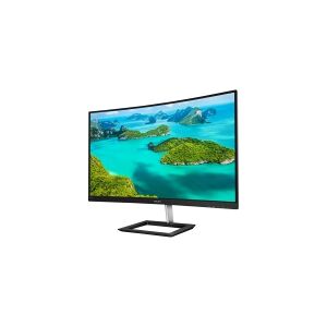 Philips E-line 325E1C - LED-skærm - kurvet - 32 (31.5 til at se) - 2560 x 1440 QHD @ 75 Hz - VA - 250 cd/m² - 3000:1 - 4 ms - HDMI, VGA, DisplayPort - sort med tekstur