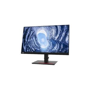 Lenovo ThinkVision T24h-20 - LED-skærm - 24 - 2560 x 1440 QHD @ 60 Hz - IPS - 300 cd/m² - 1000:1 - 4 ms - HDMI, DisplayPort, USB-C - ravnsort - for ThinkPad P15 Gen 2 20YQ