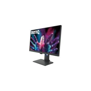 BenQ DesignVue PD2705Q - PD Series - LED-skærm - 27 - 2560 x 1440 WQHD - IPS - 300 cd/m² - 1000:1 - HDR10 - 5 ms - HDMI, DisplayPort, USB-C - højtalere - mørkegrå