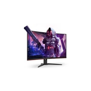 AOC G2 CQ32G2SE/BK, 80 cm (31.5), 2560 x 1440 pixel, 2K Ultra HD, LED, 1 ms, Sort, Rød