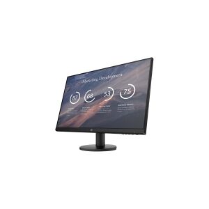 HP P27v G4 - LED-skærm - 27 - 1920 x 1080 Full HD (1080p) @ 60 Hz - IPS - 300 cd/m² - 1000:1 - 5 ms - HDMI, VGA - sort