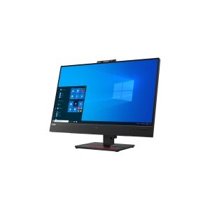 Lenovo ThinkVision T27hv-20 - LED-skærm - 27 - 2560 x 1440 QHD @ 60 Hz - IPS - 350 cd/m² - 1000:1 - 4 ms - HDMI, DisplayPort, USB-C - højtalere - ravnsort - Campus - for ThinkCentre M90s Gen 3 11TX  ThinkCentre neo 70t 11YU  ThinkPad P15 Gen 2 20YQ