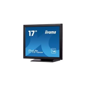 iiyama ProLite T1731SAW-B5 - LED-skærm - 17 - berøringsskærm - 1280 x 1024 @ 75 Hz - TN - 250 cd/m² - 1000:1 - 5 ms - HDMI, VGA, DisplayPort - højtalere - sort