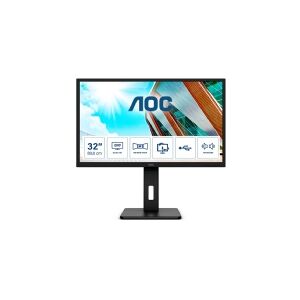 AOC P2 Q32P2, 80 cm (31.5), 2560 x 1440 pixel, 2K Ultra HD, LED, 4 ms, Sort