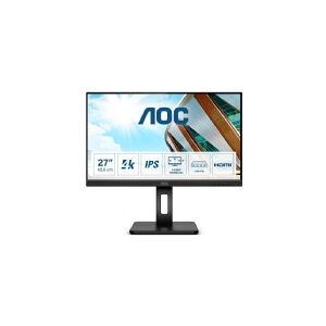 AOC U27P2CA, 68,6 cm (27), 3840 x 2160 pixel, 4K Ultra HD, LED, 4 ms, Sort