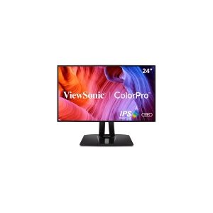 Viewsonic VP Series VP2468A, 61 cm (24), 1920 x 1080 pixel, Fuld HD, LED, 5 ms, Sort