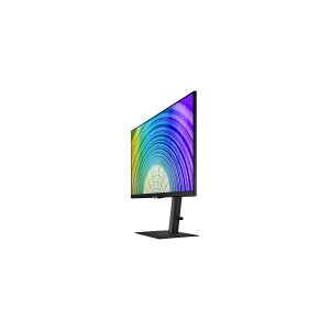 Samsung S24A60PUCU - S60UA Series - LED-skærm - 24 - 2560 x 1440 QHD @ 75 Hz - IPS - 300 cd/m² - 1000:1 - HDR10 - 5 ms - HDMI, DisplayPort, USB-C - sort