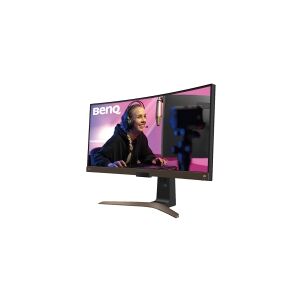 BenQ EW3880R - LED-skærm - kurvet - 37.5 - 3840 x 1600 WQHD+ @ 60 Hz - IPS - 300 cd/m² - 1000:1 - HDR10 - 4 ms - 2xHDMI, DisplayPort, USB-C - højttalere med subwoofer - metalbrun