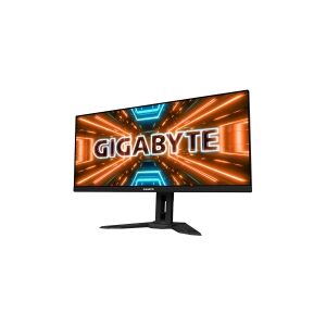 Gigabyte Technology Gigabyte M34WQ - LED-skærm - 34 - 3440 x 1440 WQHD @ 144 Hz - IPS - 400 cd/m² - 1000:1 - DisplayHDR 400 - 1 ms - 2xHDMI, DisplayPort, USB-C - højtalere - sort