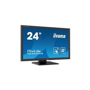 iiyama ProLite T2453MIS-B1 - LED-skærm - 24 (23.6 til at se) - touchscreen - 1920 x 1080 Full HD (1080p) @ 60 Hz - VA - 250 cd/m² - 3000:1 - 4 ms -