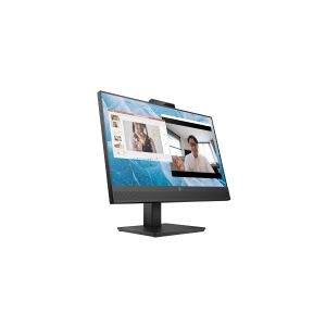 HP M24m Conferencing Monitor - LED-skærm - 24 (23.8 til at se) - 1920 x 1080 Full HD (1080p) @ 75 Hz - IPS - 300 cd/m² - 1000:1 - 5 ms - HDMI, DisplayPort, USB-C - højtalere - sort stander, sort hoved