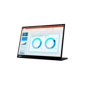 Lenovo ThinkVision M14d - LED-skærm - 14 - bærbar - 2240 x 1400 @ 60 Hz - IPS - 375 cd/m² - 1500:1 - 6 ms - 2xUSB-C - ravnsort - Campus