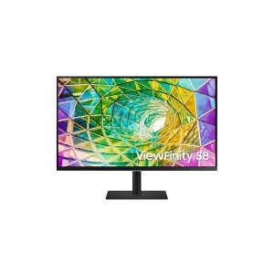 Samsung ViewFinity S8 S32A800NMP - S80A Series - LED-skærm - 32 - 3840 x 2160 4K @ 60 Hz - VA - 300 cd/m² - 2500:1 - HDR10 - 5 ms - HDMI, DisplayPort - sort