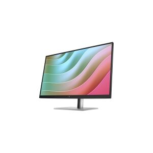 HP E27k G5 - E-Series - LED-skærm - 27 - 3840 x 2160 4K UHD (2160p) @ 60 Hz - IPS - 350 cd/m² - 1000:1 - 5 ms - HDMI, DisplayPort, USB-C - højtalere - sort hoved, sort og sølv (stander)