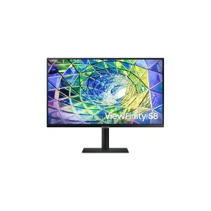 Samsung ViewFinity S8 S27A800UJP - S80UA Series - LED-skærm - 27 - 3840 x 2160 4K @ 60 Hz - IPS - 300 cd/m² - 1000:1 - HDR10 - 5 ms - HDMI, DisplayPort, USB-C - sort