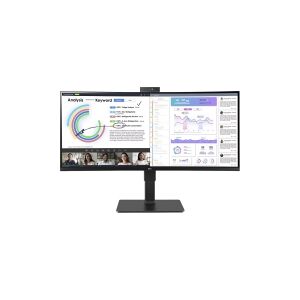 LG Electronics LG UltraWide 34BQ77QC-B - LED-skærm - kurvet - 34 - 3440 x 1440 UWQHD @ 60 Hz - IPS - 300 cd/m² - 1000:1 - HDR10 - 5 ms - 2xHDMI, DisplayPort, USB-C - højtalere - sort