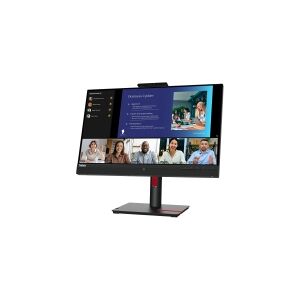 Lenovo ThinkVision T24v-30 - LED-skærm - 24 (23.8 til at se) - 1920 x 1080 Full HD (1080p) @ 75 Hz - IPS - 250 cd/m² - 1000:1 - 4 ms - HDMI, VGA, DisplayPort - højtalere - ravnsort - Campus