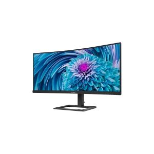 Philips E-line 346E2CUAE - LED-skærm - kurvet - 34 - 3440 x 1440 UWQHD @ 100 Hz - VA - 300 cd/m² - 3000:1 - 1 ms - HDMI, DisplayPort, USB-C - højtalere - Sort