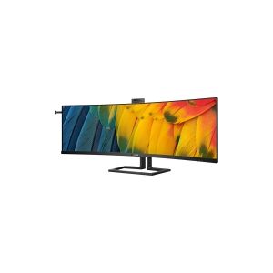 Philips 45B1U6900CH - 6000 Series - LED-skærm - kurvet - 45 (44.5 til at se) - 5120 x 1440 Dual Quad HD @ 75 Hz - VA - 450 cd/m² - 3000:1 - DisplayHDR 400 - 4 ms - 2xHDMI, DisplayPort, 2xUSB-C - højtalere - sort