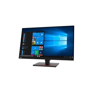 Lenovo ThinkVision T27q-20 - LED-skærm - 27 - 2560 x 1440 QHD - IPS - 350 cd/m² - 1000:1 - 4 ms - HDMI, DisplayPort - ravnsort - for ThinkPad P15 Gen 2 20YQ