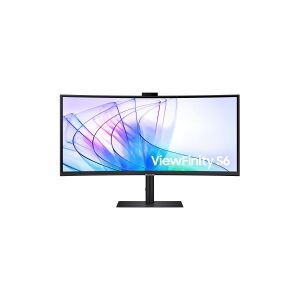 Samsung ViewFinity S6 S34C652VAU - S65VC Series - LED-skærm - kurvet - 34 - 3440 x 1440 UWQHD @ 100 Hz - VA - 350 cd/m² - 3000:1 - HDR10 - 5 ms - HDMI, DisplayPort, USB-C - højtalere - sort