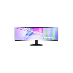 Samsung ViewFinity S9 S49C950UAU - S95UC Series - LED-skærm - kurvet - 49 - 5120 x 1440 Dual Quad HD @ 120 Hz - VA - 350 cd/m² - 3000:1 - DisplayHDR 400 - 5 ms - 2xHDMI, DisplayPort, USB-C - højtalere - sort