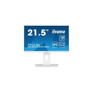 iiyama ProLite XUB2292HSU-W6 - LED-skærm - 22 (21.5 til at se) - 1920 x 1080 Full HD (1080p) @ 100 Hz - IPS - 250 cd/m² - 1000:1 - 0.4 ms - HDMI, DisplayPort - højtalere - hvid, mat