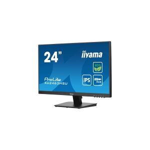 iiyama ProLite XU2463HSU-B1 - LED-skærm - 24 (23.8 til at se) - 1920 x 1080 Full HD (1080p) @ 100 Hz - IPS - 250 cd/m² - 1300:1 - 3 ms - HDMI, Disp