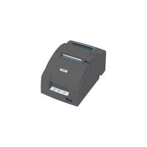 Epson TM U220B - Kvitteringsprinter - farve - dot-matrix - Rulle (7,6 cm) - 9 pin op til 6 linier/sek. (farve) - kapacitet: 1 rulle - seriel - skærer - mørkegrå