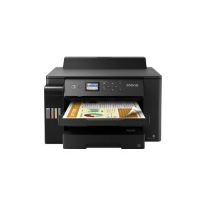 Epson EcoTank L11160 - Printer - farve - Duplex - blækprinter - A3 - 4800 x 1200 dpi - op til 25 spm (mono) / op til 25 spm (farve) - kapacitet: 550 ark - USB, LAN, Wi-Fi - sort