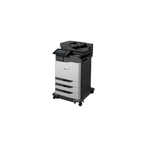 Lexmark CX825dte - Multifunktionsprinter - farve - laser - Legal (216 x 356 mm)/A4 (210 x 297 mm) (original) - A4/Legal (medie) - op til 52 spm (kopiering) - op til 52 spm (udskriver) - 1750 ark - 33.6 Kbps - USB 2.0, Gigabit LAN, USB vært