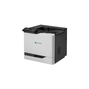 Lexmark CS820de - Printer - farve - Duplex - laser - A4/Legal - 1200 x 1200 dpi - op til 57 spm (mono) / op til 57 spm (farve) - kapacitet: 650 ark - USB 2.0, Gigabit LAN, USB 2.0 vært