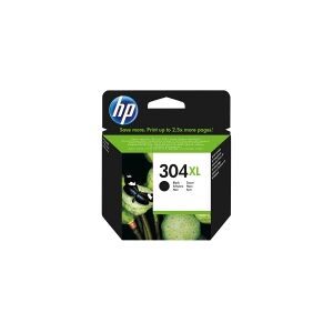 HP 304XL - Højtydende - sort - original - blister - blækpatron - for AMP 130  Deskjet 26XX, 37XX  ENVY 50XX