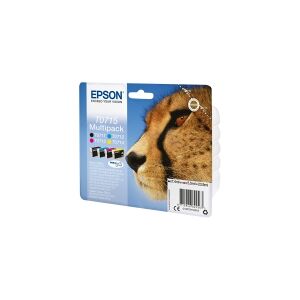 Epson T0715 Multipack - 4 pakker - 23.9 ml - sort, gul, cyan, magenta - original - blækpatron - for Stylus DX9400, SX115, SX210, SX215, SX218, SX415,