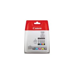 Canon PGI-570/CLI-571 PGBK/BK/C/M/Y Multi Pack - 5 pakker - sort, gul, cyan, magenta - original - blister - blækbeholder - for PIXMA TS5051, TS5053,